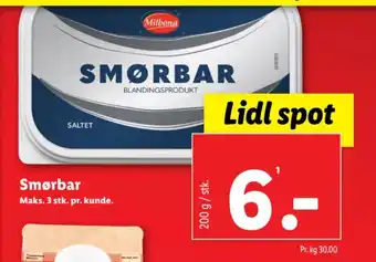 Lidl Smørbar tilbud