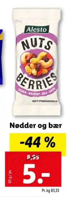 Lidl Nødder og bær tilbud
