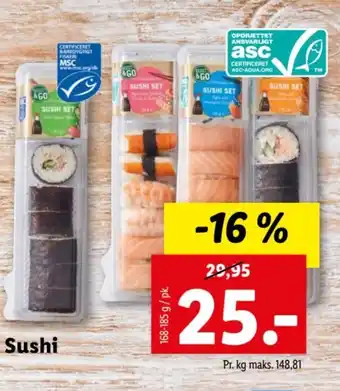Lidl Sushi tilbud