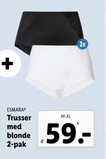 Lidl Trusser med blonde 2-pak tilbud