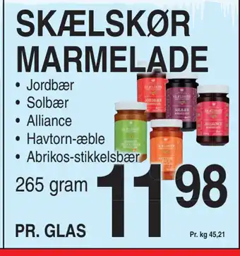 ABC Lavpris SKÆLSKØR MARMELADE tilbud
