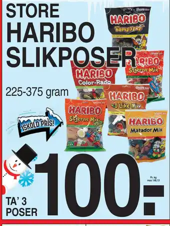 ABC Lavpris HARIBO SLIKPOSER tilbud