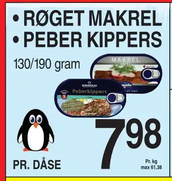 RØGET MAKREL • PEBER KIPPERS
