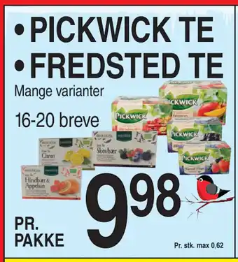 ABC Lavpris PICKWICK TE • FREDSTED TE tilbud