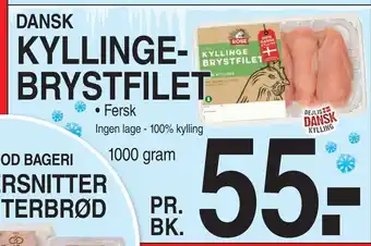 ABC Lavpris KYLLINGEBRYSTFILET tilbud