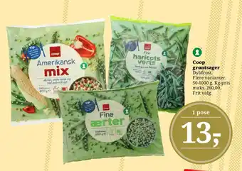 Dagli'Brugsen Coop grøntsager tilbud