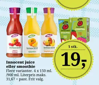 Dagli'Brugsen Innocent juice eller smoothie tilbud