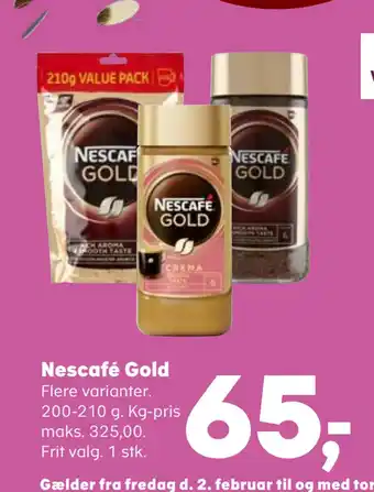 Kvickly Nescafé Gold tilbud