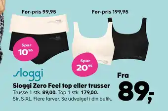 Kvickly Sloggi Zero Feel top eller trusser tilbud