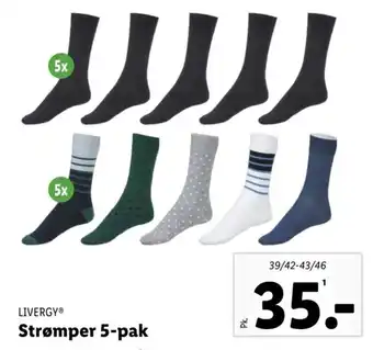 Lidl Strømper 5-pak tilbud