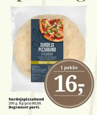 Dagli'Brugsen Surdejspizzabund tilbud