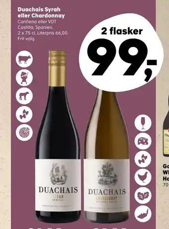Duachais Syrah eller Chardonnay