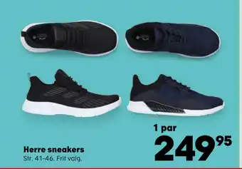 Kvickly Herre sneakers tilbud