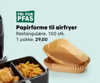 Papirforme til airfryer