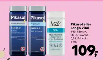 Kvickly Pikasol eller Longo Vital tilbud