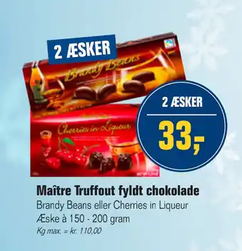 Maître Truffout fyldt chokolade