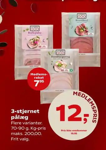 Kvickly 3-stjernet pålæg tilbud