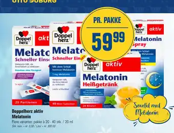 Otto Duborg Doppelherz aktiv Melatonin tilbud
