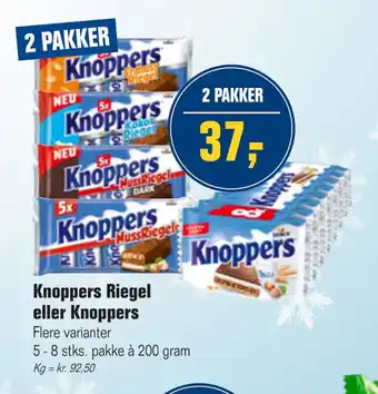 Otto Duborg Knoppers Riegel eller Knoppers tilbud