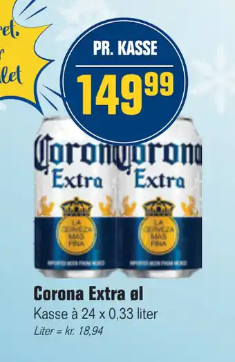 Otto Duborg Corona Extra øl tilbud