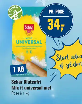 Otto Duborg Schär Glutenfri Mix it universal mel tilbud