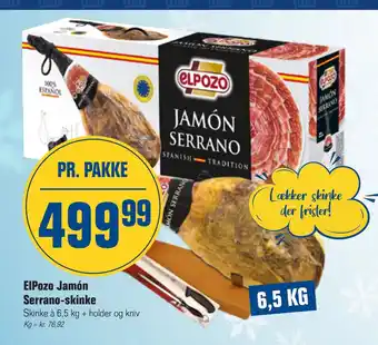 ElPozo Jamón Serrano-skinke