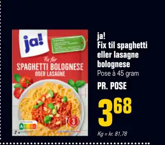 Otto Duborg ja! Fix til spaghetti eller lasagne bolognese tilbud