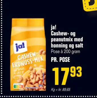 Otto Duborg ja! Cashew- og peanutmix med honning og salt tilbud