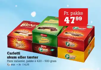 Poetzsch Padborg Carletti skum eller tærter tilbud