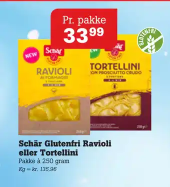 Poetzsch Padborg Schär Glutenfri Ravioli eller Tortellini tilbud