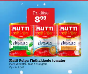 Poetzsch Padborg Mutti Polpa Finthakkede tomater tilbud