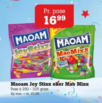 Poetzsch Padborg Maoam Joy Stixx eller Mao Mixx tilbud