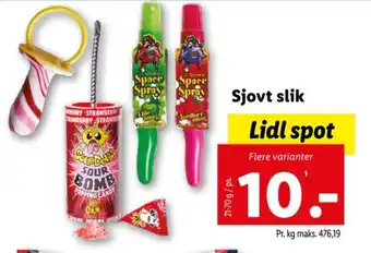 Lidl Sjovt slik tilbud