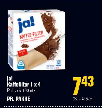 Otto Duborg ja! Kaffefilter 1 x 4 tilbud