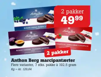 Poetzsch Padborg Anthon Berg marcipantærter tilbud