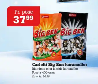 Poetzsch Padborg Carletti Big Ben karameller tilbud