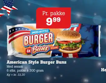 American Style Burger Buns
