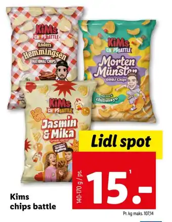 Lidl Kims chips battle tilbud