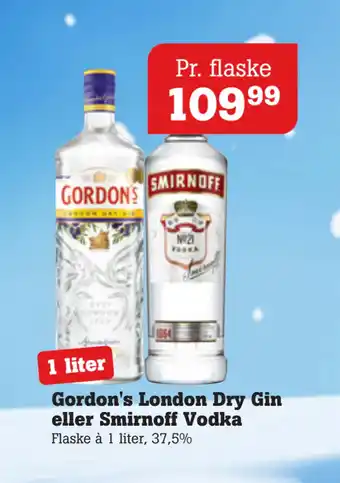 Poetzsch Padborg Gordon's London Dry Gin eller Smirnoff Vodka tilbud