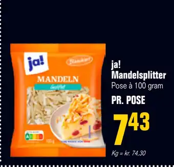 Poetzsch Padborg ja! Mandelsplitter tilbud
