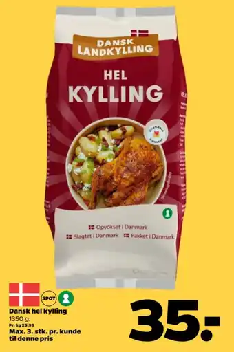 Netto Dansk hel kylling tilbud