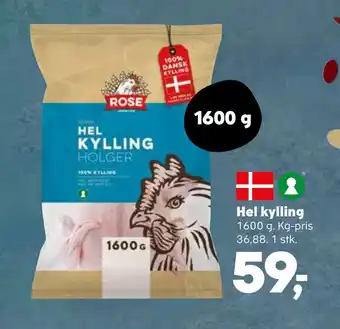 SuperBrugsen Hel kylling tilbud
