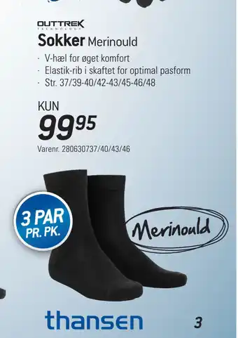 Thansen Sokker tilbud