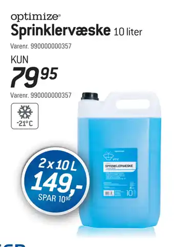 Thansen Sprinklervæske tilbud