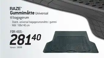 Thansen Gummimåtte Universal tilbud