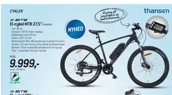 Thansen El-cykel MTB 27,5 tilbud