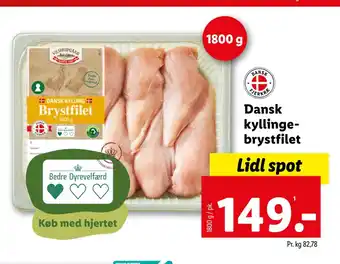 Lidl Dansk kyllingebrystfilet tilbud