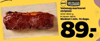 Netto Velsmag marineret striploin tilbud