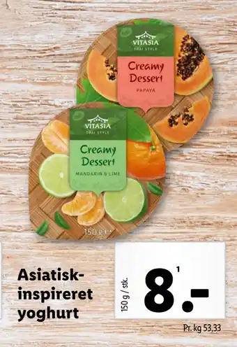 Lidl Asiatiskinspireret yoghurt tilbud