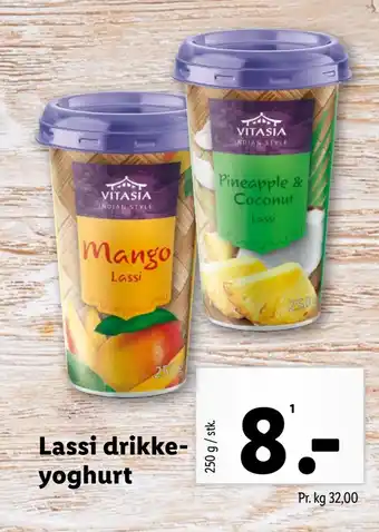 Lidl Lassi drikkeyoghurt tilbud
